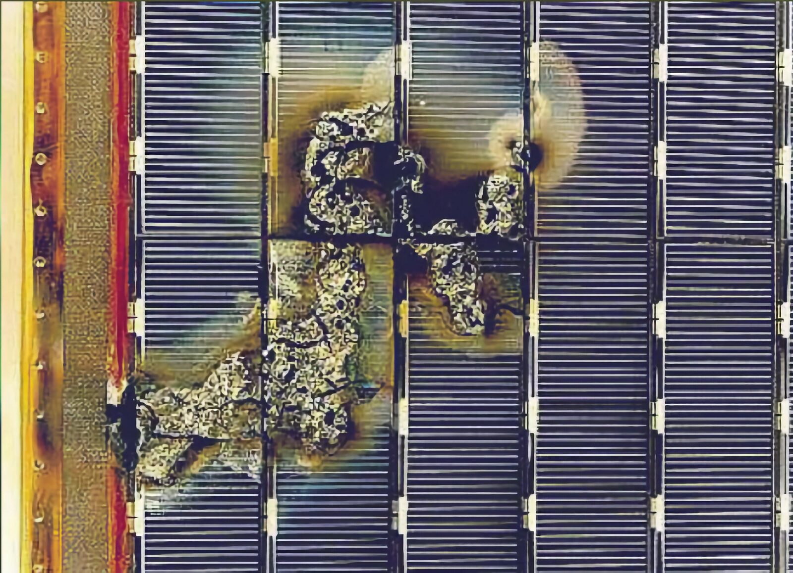 Sustained arc damage on the ESA EURECA satellite solar array