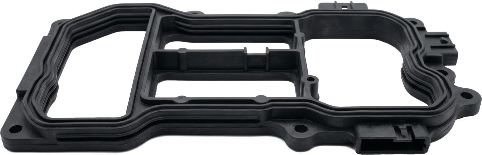 LSR 75A EMI molded gasket on a white background