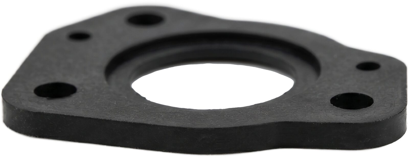 Black TPC EMI fiber gasket component on a white background